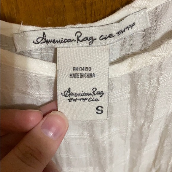 Cream Cold Shoulder Ruffle Top - Picture 3 of 3